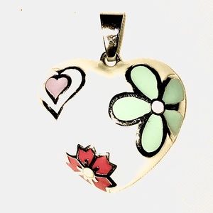 Edforce Stainless Steel Ceramic Pendant. 42 grams